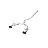 MBRP cat-back exhaust system fits Subaru WRX dual split rear exit Armor Pro Series T304 stainless steel carbon fiber tip S48073CF