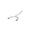 MBRP cat-back exhaust system fits Subaru WRX dual split rear exit Armor Pro Series T304 stainless steel S4808304