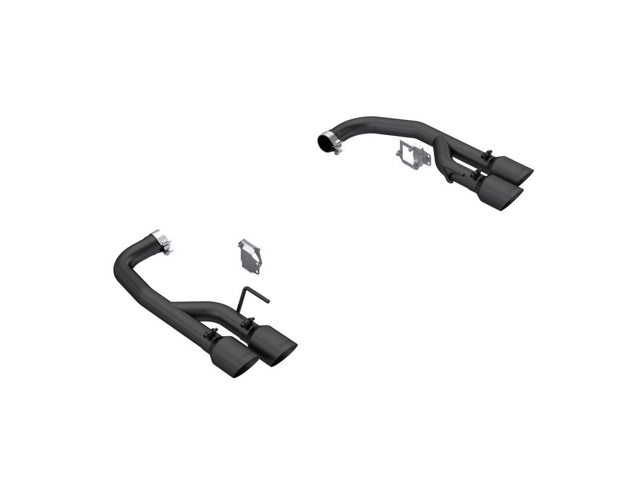 t Fits 24 Ford Mustang 2.5" Axle-Back w/Quad 4in.Tips; Race Version; BLK-S7281BLK MBRP Exhaust