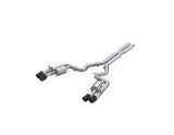 MBRP cat-back exhaust system fits Ford Mustang Armor Pro Series T304 stainless steel carbon fiber tip S72553CF