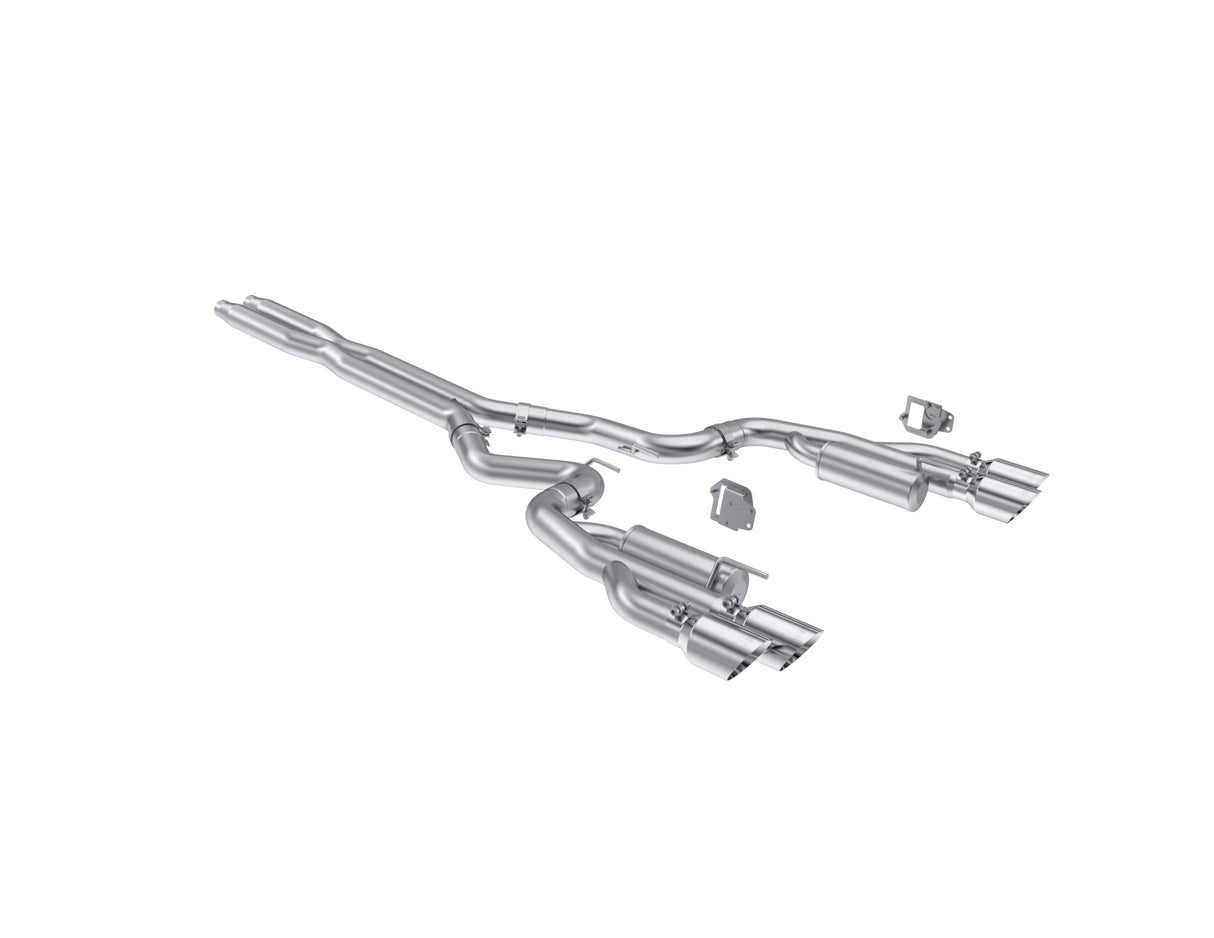 MBRP cat-back exhaust system fits Ford Mustang Armor Pro Series T304 stainless steel S7282304