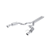 MBRP performance muffler fits Ford Mustang dual split rear exit aluminized steel S7251AL 4.5 inch inlet/outlet