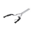 MBRP cat-back exhaust system fits Ford Mustang dual split rear exit aluminized steel S7253BLK 4.5 inch inlet/outlet