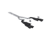 t Fits 24 Mustang 3" Cat Back w/Quad 4" Dual Wall Tips Race Version-Black-S7282BLK MBRP Exhaust
