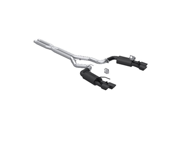 t Fits 24 Mustang 3" CatBack w/Quad 4" Dual Wall Tip Street Version Black-S7280BLK MBRP Exhaust