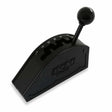 Fits 3- And 4-Speed Chrysler/Ford Auto Trans-Rear-Exit Cable-Forward Shift stainless steel black
