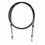 Fits 3- And 4-Speed Chrysler/Ford Auto Trans-Rear-Exit Cable-Forward Shift stainless steel black