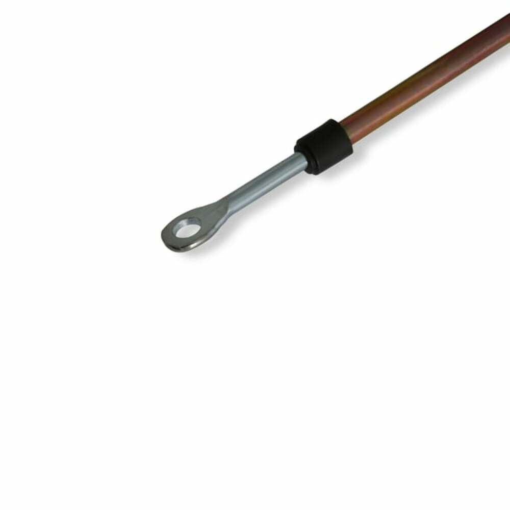 Fits 3- And 4-Speed Chrysler/Ford Auto Trans-Rear-Exit Cable-Forward Shift stainless steel black