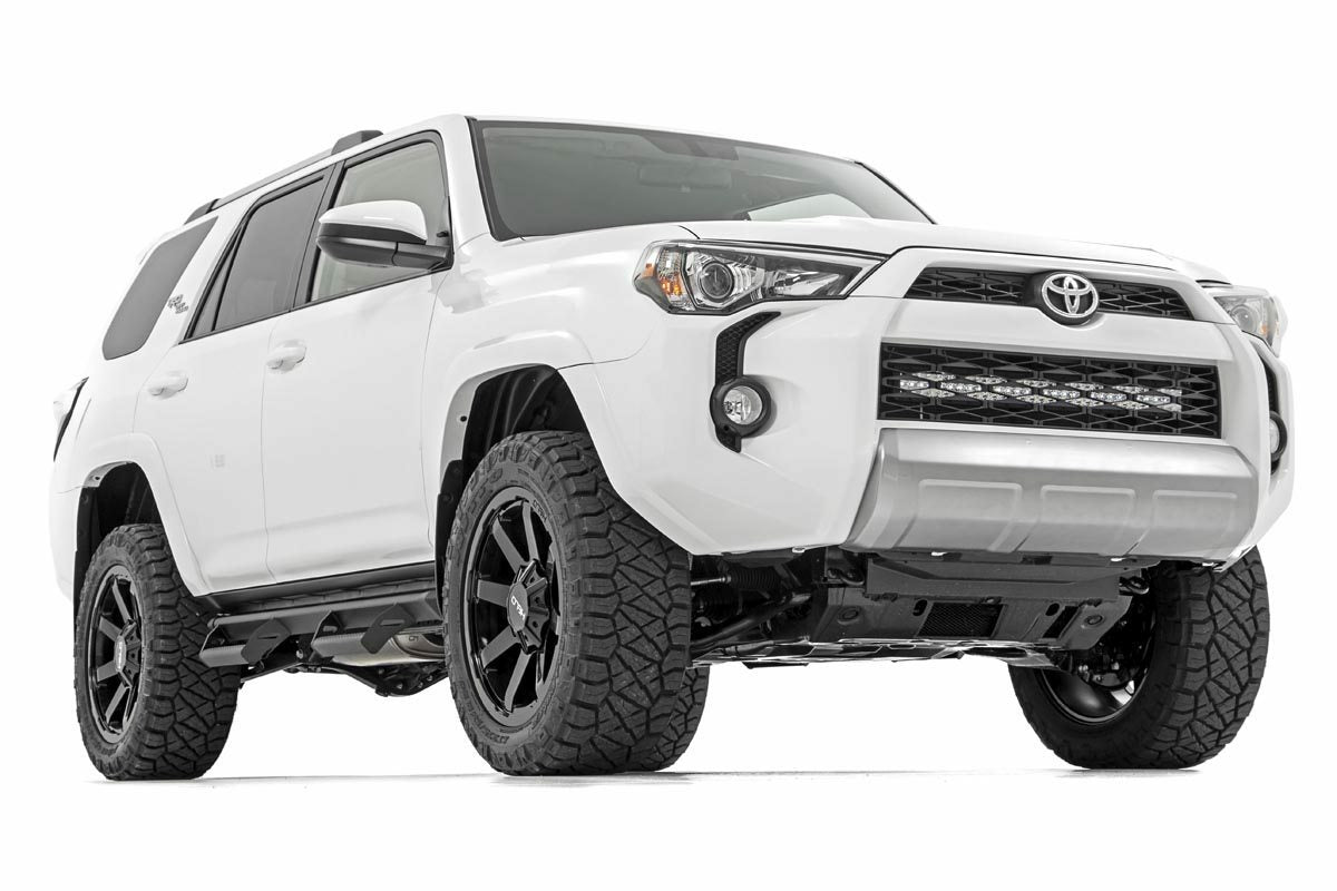 Fits 4Runner(14-20) LED Light Bumper Mount 30" Black Dual Row White DRL 70787