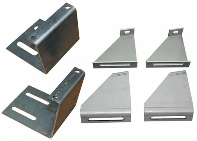 60-66 C10 Panel Lowered Seat Brackets-Low Hump Floor & Bench Seat steel