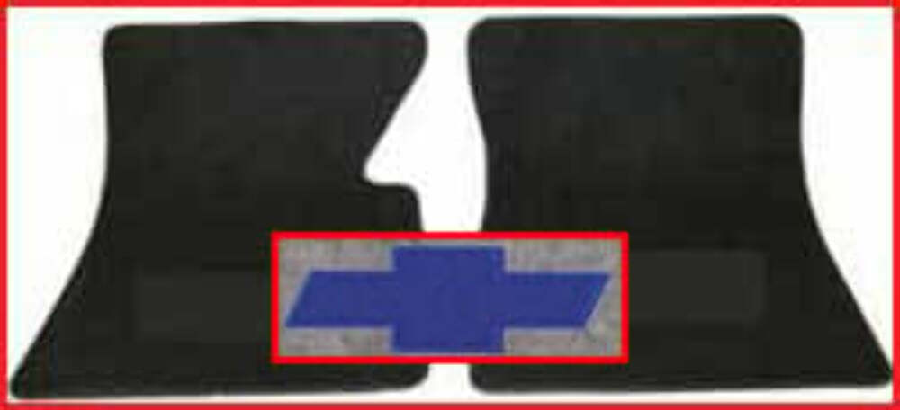 t Fits 60-70 C10 Pickup Carpet Floormat-Bowtie Logo-Charcoal EMF2500-2CHARCOAL Brothers Trucks