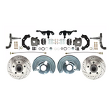 62-72 Mopar A; Front Disc Converison; Slotted; w/Bolt 5x4.5 DBK6272A-45-LX Brakes MBM