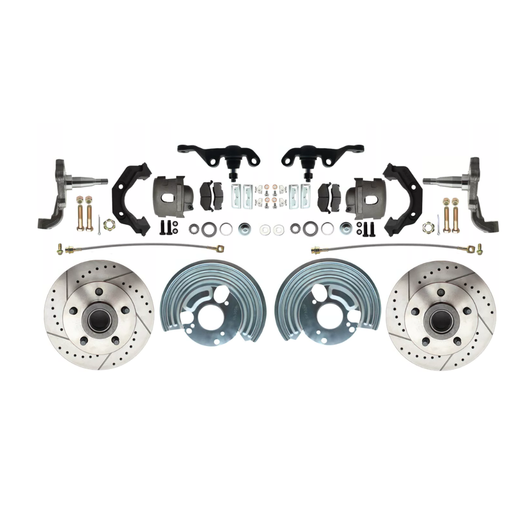t Fits 62-72 Mopar A; Front Disc Converison; Slotted; w/Bolt 5x4 DBK6272A-40-LX MBM Brakes