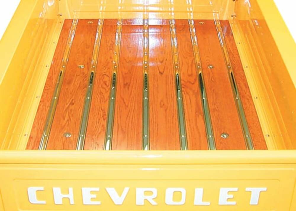 t Fits 63-66 C10 Panel Deluxe Oak Bed Wood-Longbed/Fleetside-Polished Ss OWK72LF-2 Brothers Trucks