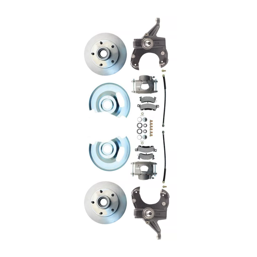 63-70 C-10 5 Lug Rotor 2.5" Drop Disc Brake Conversion Wheel Kit DBK6370D-5 Brakes C10 MBM