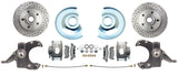 63-70 C-10 5 Lug Rotor 2.5" Drop Disc Conversion Wheel Kit DBK6370-5DLX-A Brakes C10 MBM