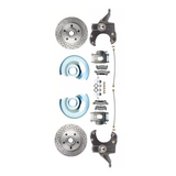 63-70 C-10 5 Lug Rotor 2.5" Drop Disc Conversion Wheel Kit DBK6370-5DLX-A Brakes C10 MBM