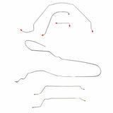 Brake Line for 1964-1965 64-65 Chevy Malibu Convertible w/Power Drum Complete ABS drum brakes stainless steel