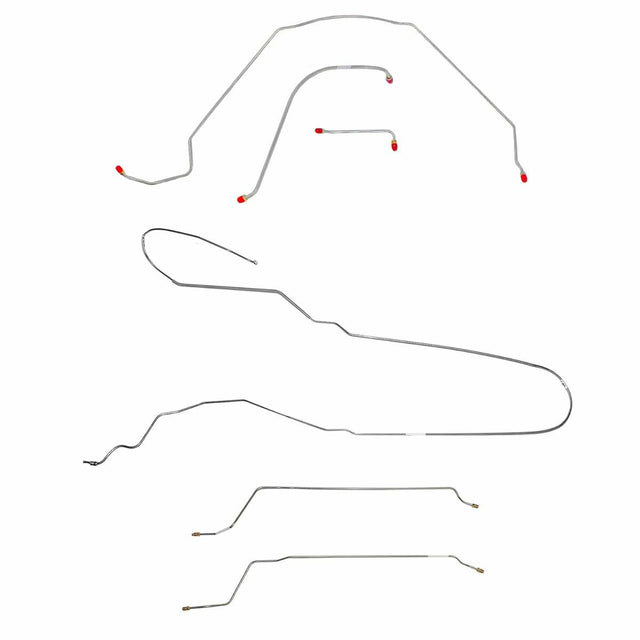 Brake Line for 1964-1965 64-65 Chevy Malibu Convertible w/Power Drum Complete ABS drum brakes stainless steel