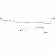 Brake Line for 66-69 Mopar C-Body 7 1/4 Axle Lines; Stainless stainless steel