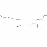 Brake Line for 66-69 Mopar C-Body 7 1/4 Axle Lines; Stainless stainless steel