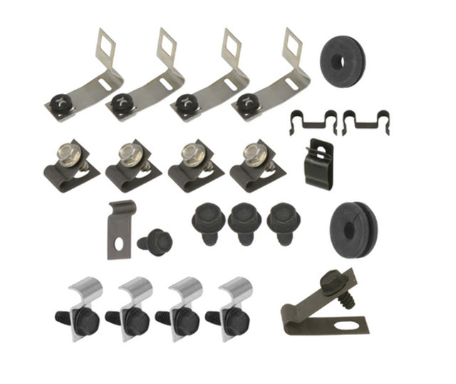 Replacement Line for 67 Mustang; 8 cylinder, Convertible, 2pc Line; Clip Kit-67Z