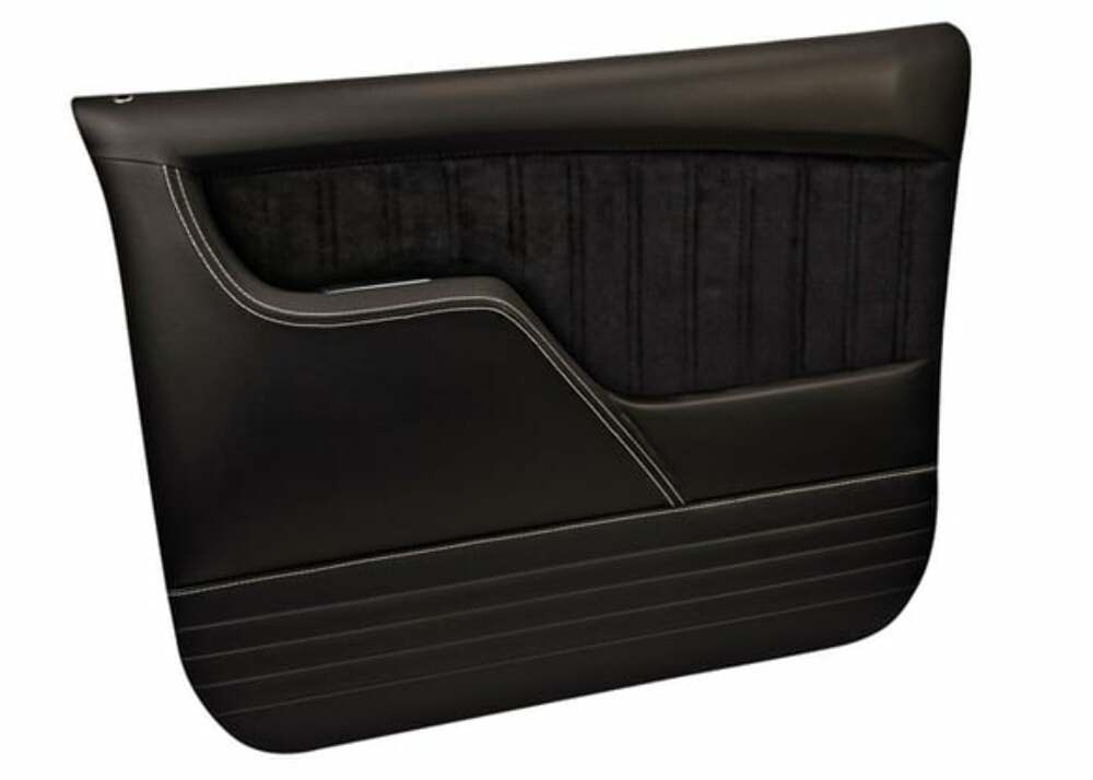 t Fits 69-72 Blazer Custom Sport Door Panels-Black/Black Stitching QDP0072BLACK Brothers Trucks