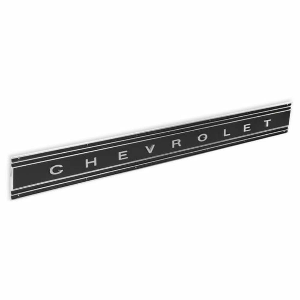 69-72 C/K Series Fleetside Pickup C/K Chevrolet Tailgate Panel-Black 04-589 for Chevy chrome