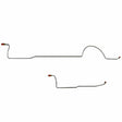 Brake Line for 70-71 Mopar C-Body Rear Axle Lines; Stainless stainless steel