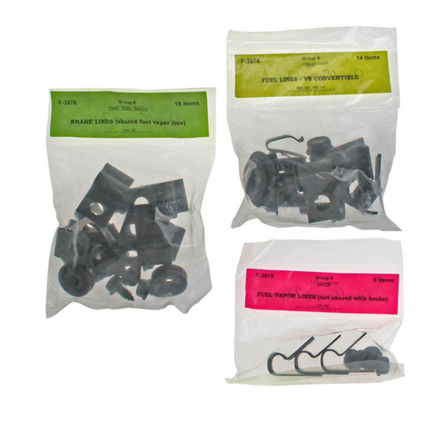 t Fits 70 Mustang; 8 cylinder, Convertible, with Vapor; Clip Kit-70Z-BFCV Fine Lines