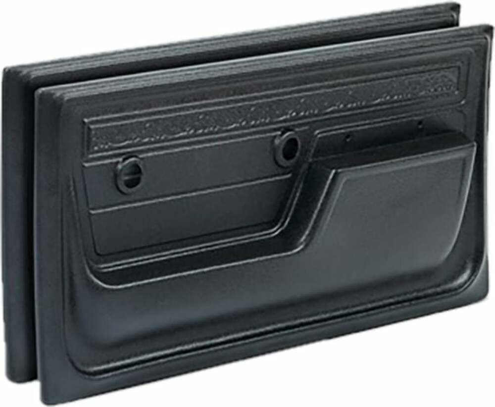 72 Gmc C/K Series Truck Replacement Door Panels-Deluxe-Black-Pair U1060-72
