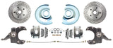 t Fits 73-87 C-10 5 Lug D/S Rotor, 2.5" Drop Disc Conversion Wheel Kit DBK7387DLX MBM Brakes