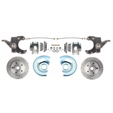 73-87 C-10 5 Lug D/S Rotor, 2.5" Drop Disc Conversion Wheel Kit DBK7387DLX Brakes C10 MBM