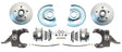 73-87 C-10 5 Lug Rotor, 2.5" Drop Disc Brake Conversion Wheel Kit DBK7387D Brakes C10 MBM