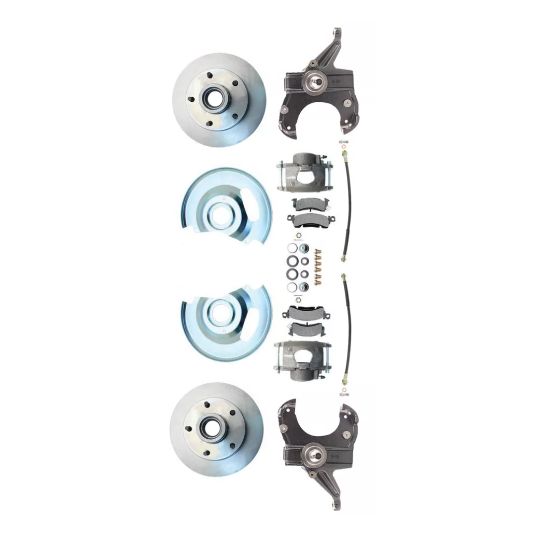 73-87 C-10 5 Lug Rotor, 2.5" Drop Disc Brake Conversion Wheel Kit DBK7387D Brakes C10 MBM