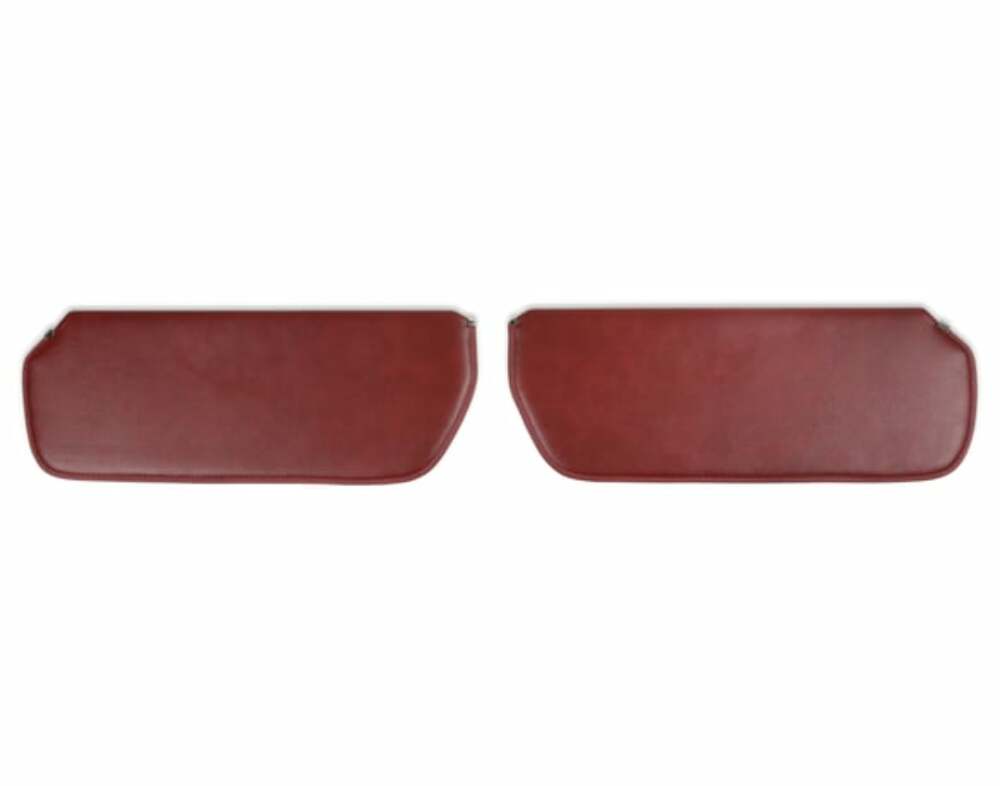 73-87 C/K Series Pickups Foamback Sunvisor Pair-Vinyl-Red 05-340