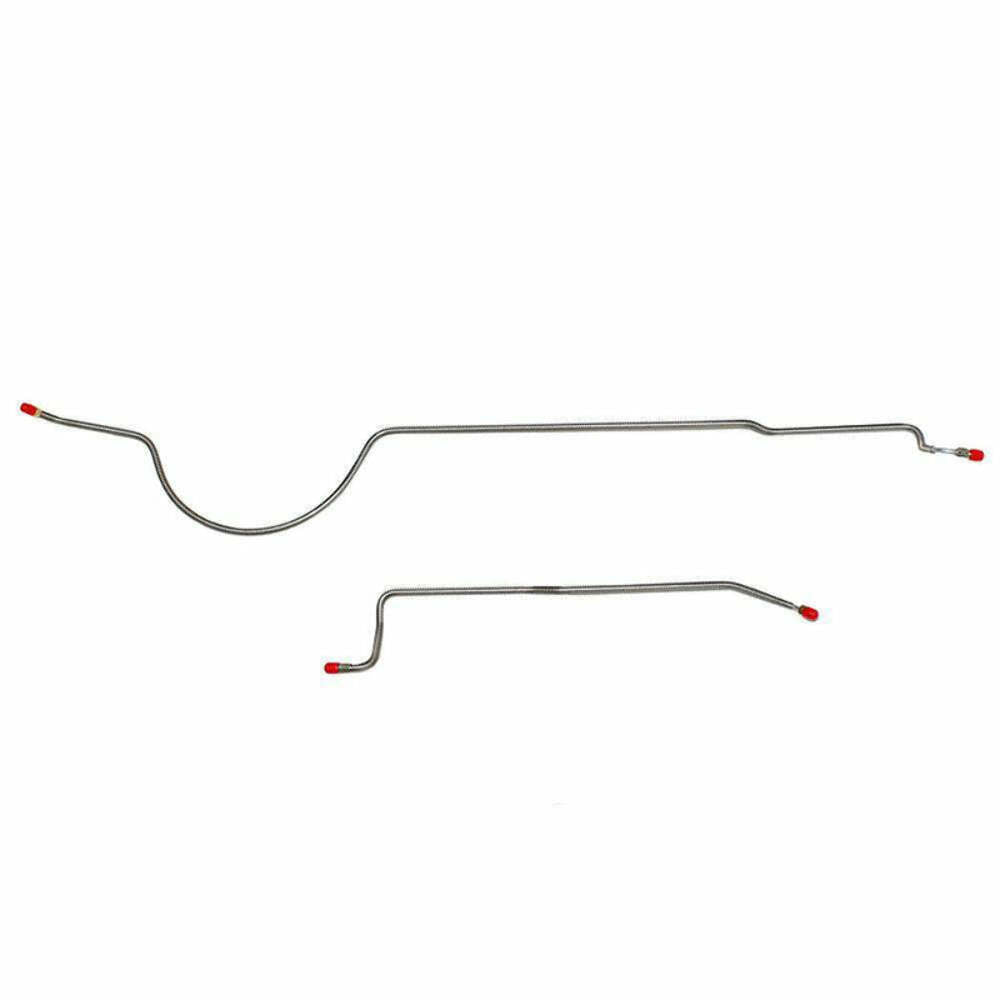 Brake Line Set for 74 Mopar B-Body, 8 3/4 Rear Axle, 2pc stainless steel