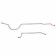 Brake Line Set for 74 Mopar B-Body, 8 3/4 Rear Axle, 2pc stainless steel