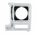 79-80 C/K Series Pickup&Blazer Jimmy Headlight Bezel-Round-Lh 04-322 chrome