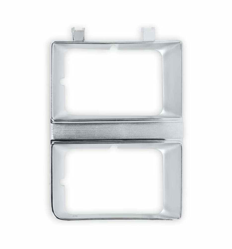 81-82 C/K Series Pickup Headlight Bezel-Dual Rectangle-Rh 04-330 chrome