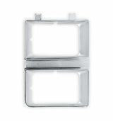 81-82 C/K Series Pickup Headlight Bezel-Dual Rectangle-Rh 04-330 chrome