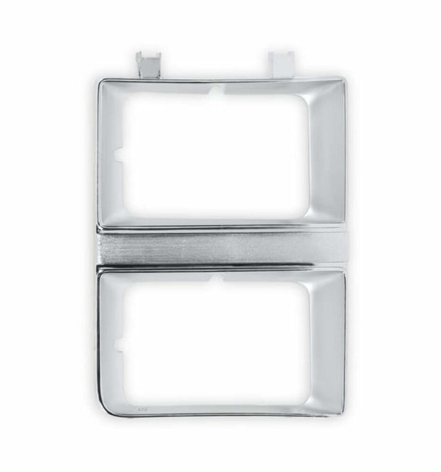 81-82 C/K Series Pickup Headlight Bezel-Dual Rectangle-Rh 04-330 chrome