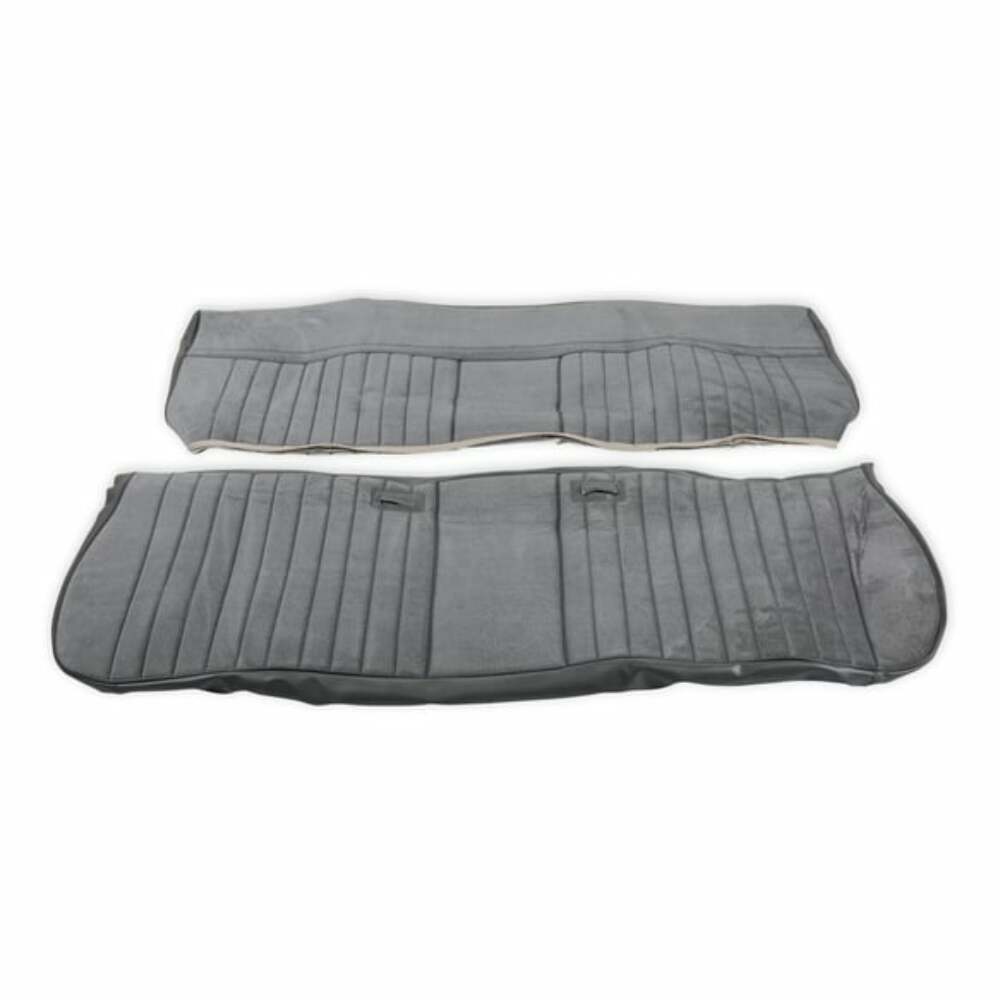 81-87 C/K Series Pickup Seat Upholstery-Deluxe Pleat-Grey/Charcoal 05-324