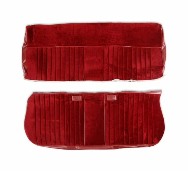 81-87 C/K Series Pickup Seat Upholstery-Deluxe Pleat-Maroon/Burgundy 05-321