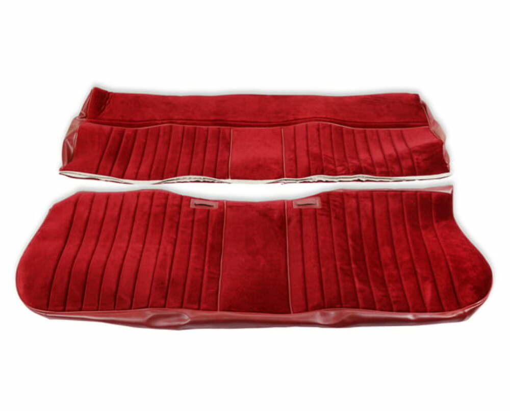 81-87 C/K Series Pickup Seat Upholstery-Deluxe Pleat-Maroon/Burgundy 05-321