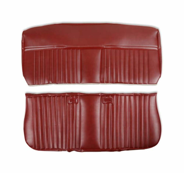 t Fits 81-87 C/K Series Pickup Seat Upholstery-Deluxe Pleat Vinyl-Maroon 05-316 Brothers Trucks