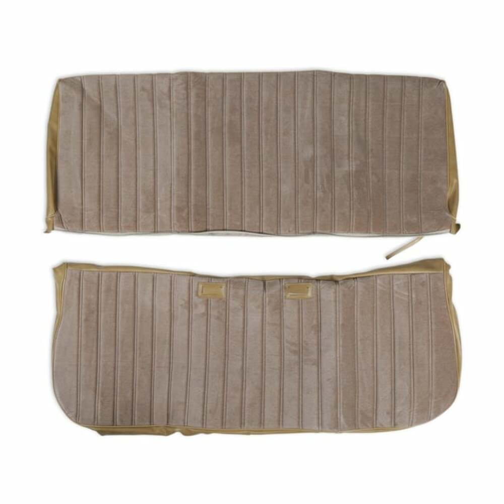 81-87 C/K Series Pickup Seat Upholstery-Full Pleat Cloth/Vinyl-Tan 05-298