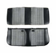 81-87 C/K Series Pickup Seat Upholstery-Standard Pleat-Black/Silver 05-310