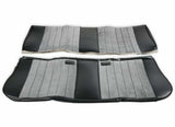 81-87 C/K Series Pickup Seat Upholstery-Standard Pleat-Black/Silver 05-310