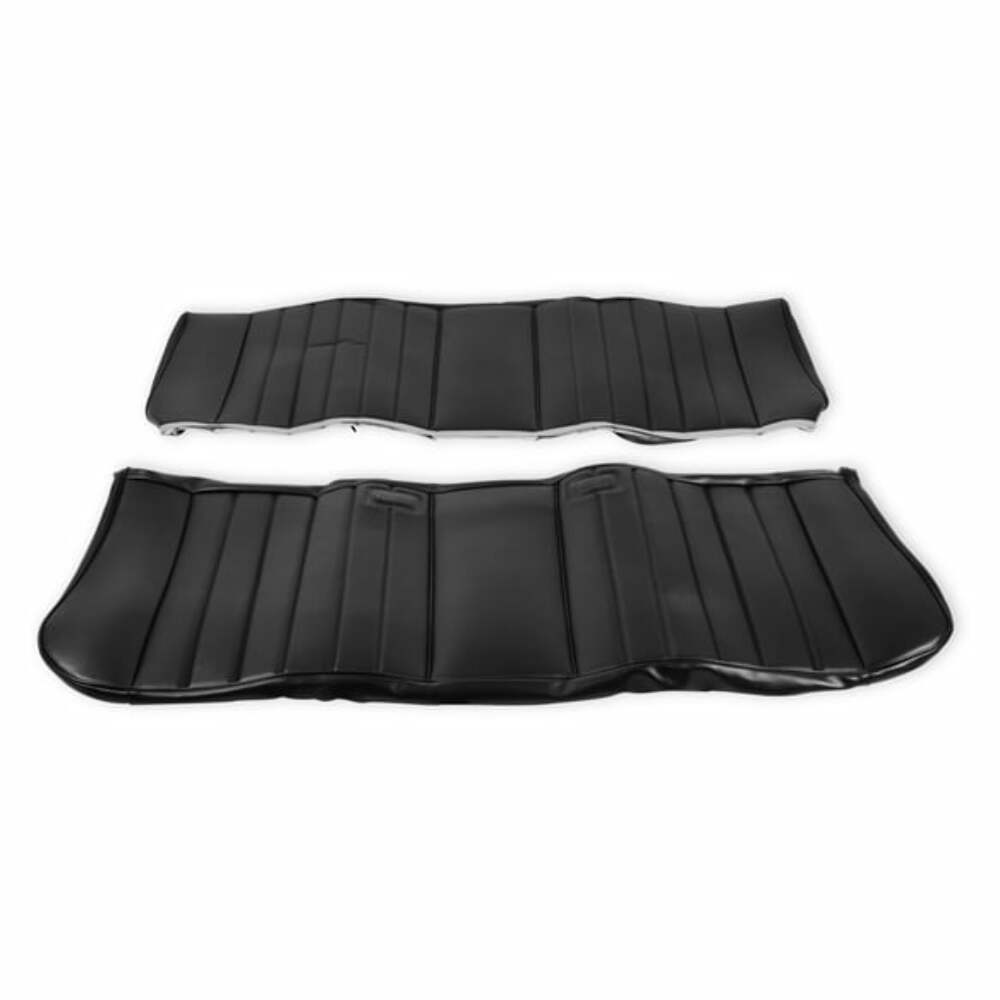 81-87 C/K Series Pickup Seat Upholstery-Standard Pleat Vinyl-Black 05-305